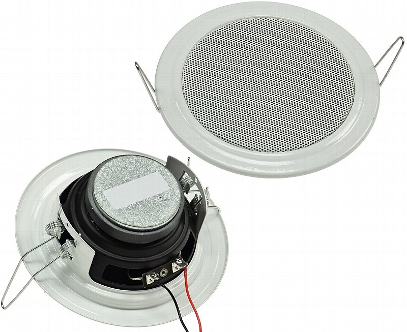 2 x Einbaulautsprecher Decken Lautsprecher weiß Ø 135mm 60 Watt 8 Ohm