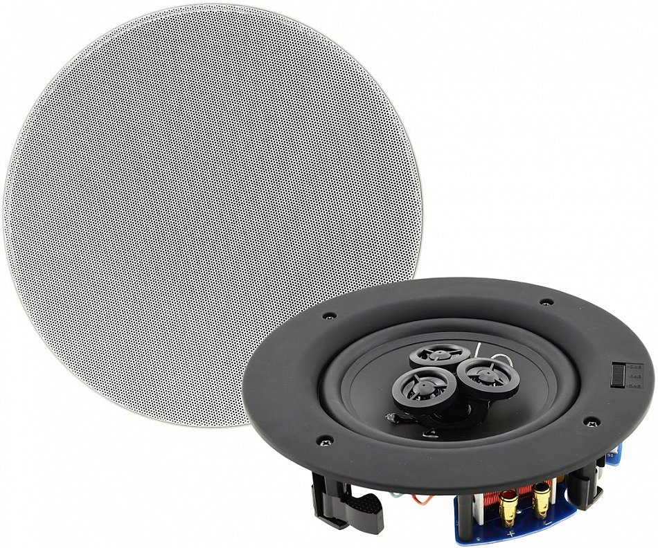 Einbaulautsprecher Decken Lautsprecher weiß 2-Wege 234x67mm 80 Watt