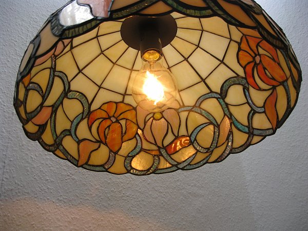 TIFFANY LAMPE Deckenlampe Eßtischlampe Wohnzimmerlampe Jugendstil Art