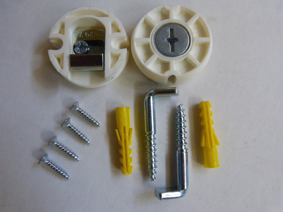 100 x Schrankaufhänger Schaniere Haken Wandhalterung Schrank Dübel | eBay