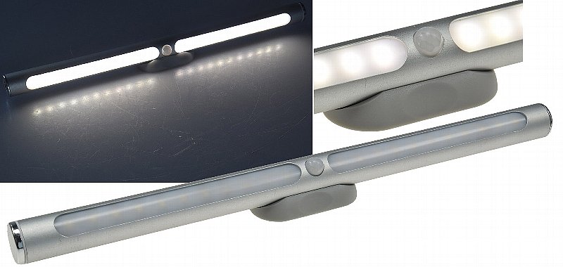 2 x LED Akku-Leuchte Magnet Schrankleuchte Unterbauleuchte PIR Sensor