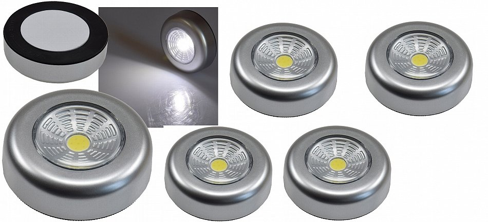 5 x LED Batterie Klebeleuchte Unterbauleuchte Möbelleuchte