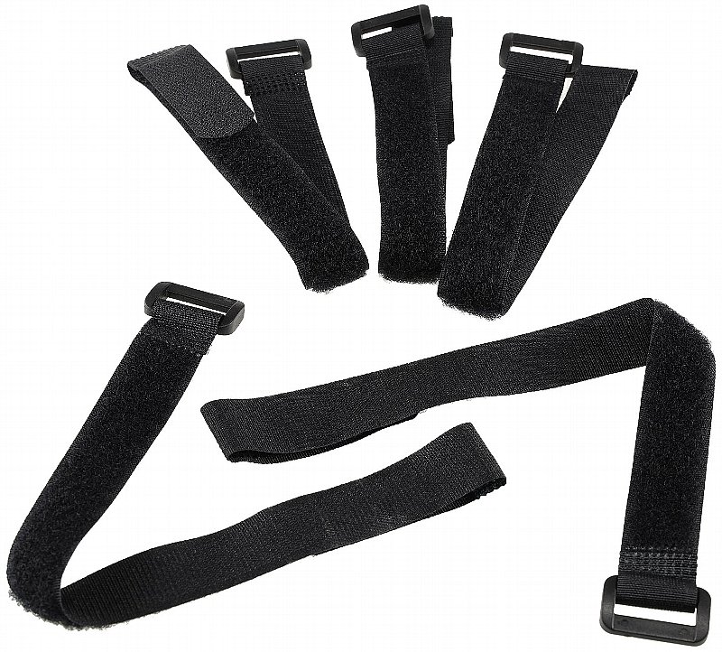 Schwarz Klettband Klettkabelbinder Klettbänder Klettverschluss Schlaufenband 5er