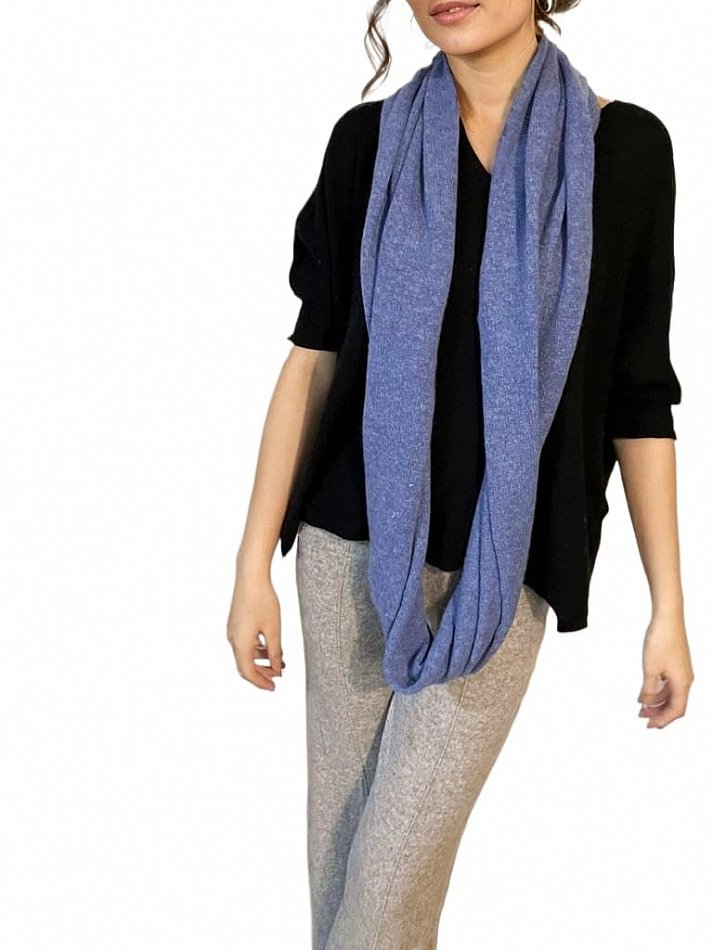 XL Unisex Kaschmir-Wolle Unisex Loop Schal Cashmere Strick Winter Schlauch-Schal - Bild 4 von 13