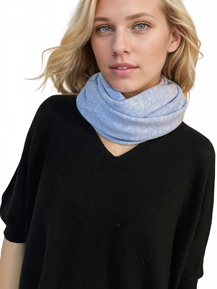 XL Unisex Kaschmir-Wolle Unisex Loop Schal Cashmere Strick Winter Schlauch-Schal - Bild 5 von 13