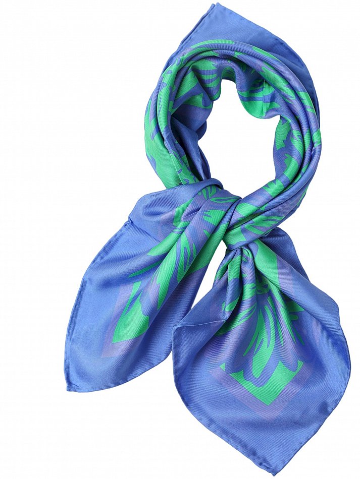 65cm handrolliert Seidentuch Seidenschal Sommer Frühling Kopftuch Damen Herren - Bild 28 von 46