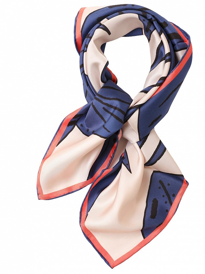 65cm handrolliert Seidentuch Seidenschal Sommer Frühling Kopftuch Damen Herren - Bild 19 von 46