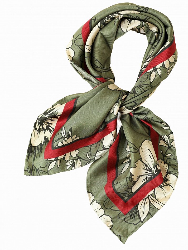 65cm handrolliert Seidentuch Seidenschal Sommer Frühling Kopftuch Damen Herren - Bild 37 von 46