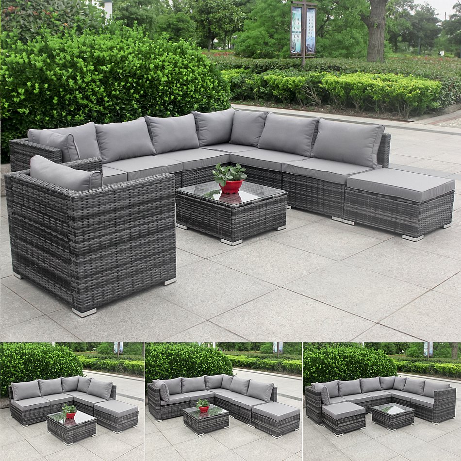 1 X Mittelsofa Sofa Sessel Kissen Hocker Tisch Mit Glas Hansson Polyrattan Gartenmobel Lounge Set Sitzgruppe Garnitur Poly Rattan Inkl Sidra Hospital