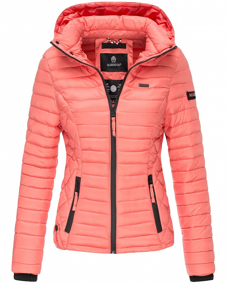 Übergangsjacke Jacke Damen eBay Steppjacke Frühling | Samtpfote gesteppt Kapuze Marikoo