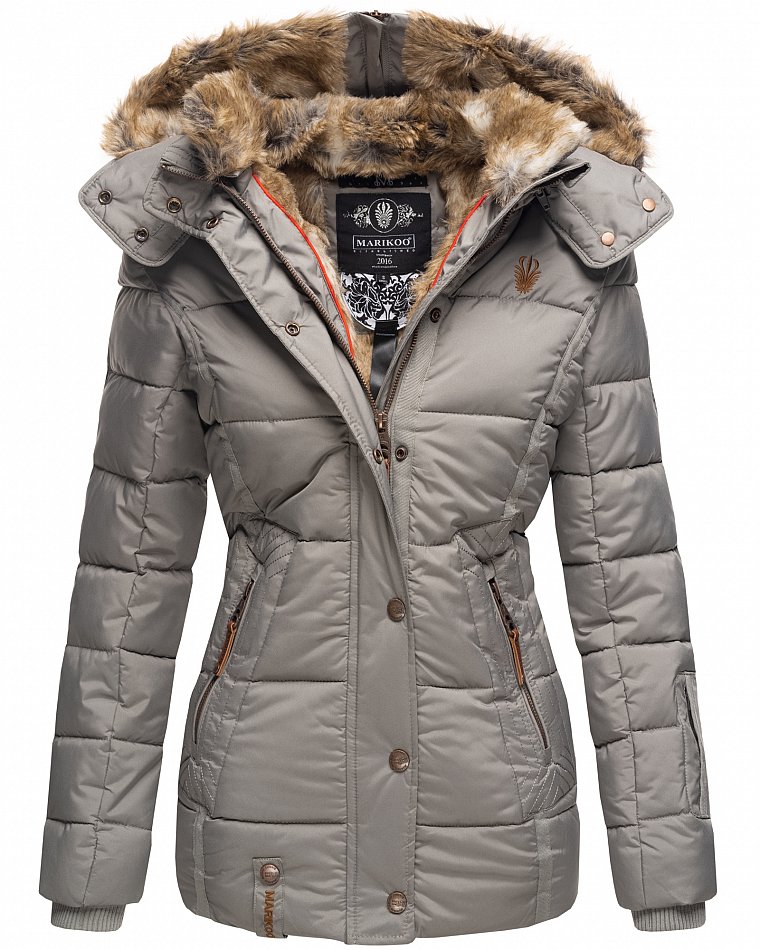 Marikoo Winterjacke »Nekoo« stylische Damen Steppjacke mit großer Kapuze Marikoo Winterjacke »Nekoo« stylische Damen Steppjacke mit großer Kapuze