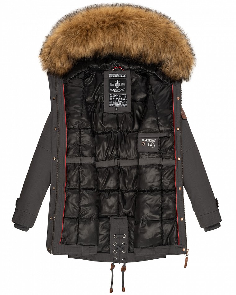 MARIKOO Warme Damen Winter Jacke Winterjacke Parka Mantel