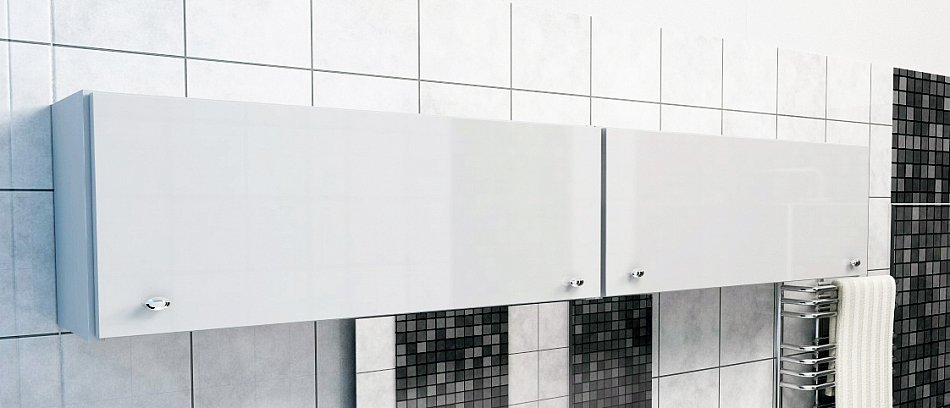 Badschrank Badmöbel Badezimmer Hängeschrank Schrank HOCHGLANZ 80/120