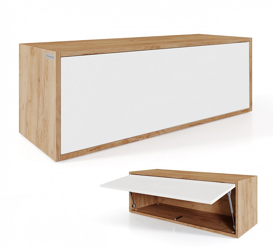 Hängeschrank Schrank 100x35x35cm Küchen-Klapphängeschrank Badschrank