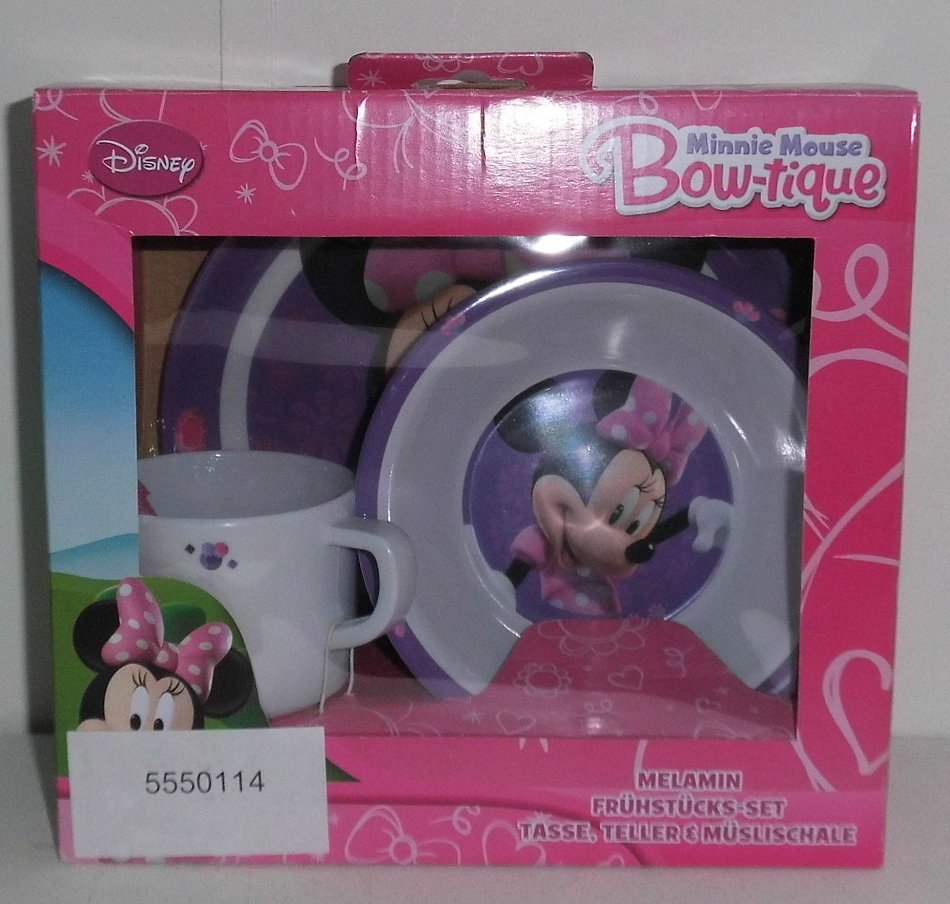 Minnie Maus Frühstücks-Set 3-teilig aus Melamin p:os 5550114 MR5 | eBay