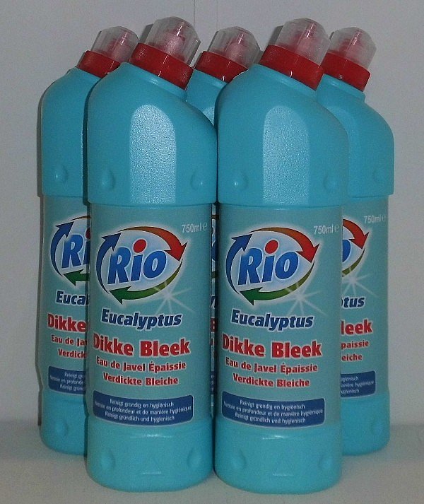 2,66€/L 5x RIO Chlor Hygiene Reiniger Chlorreiniger Profiqualität WC ...