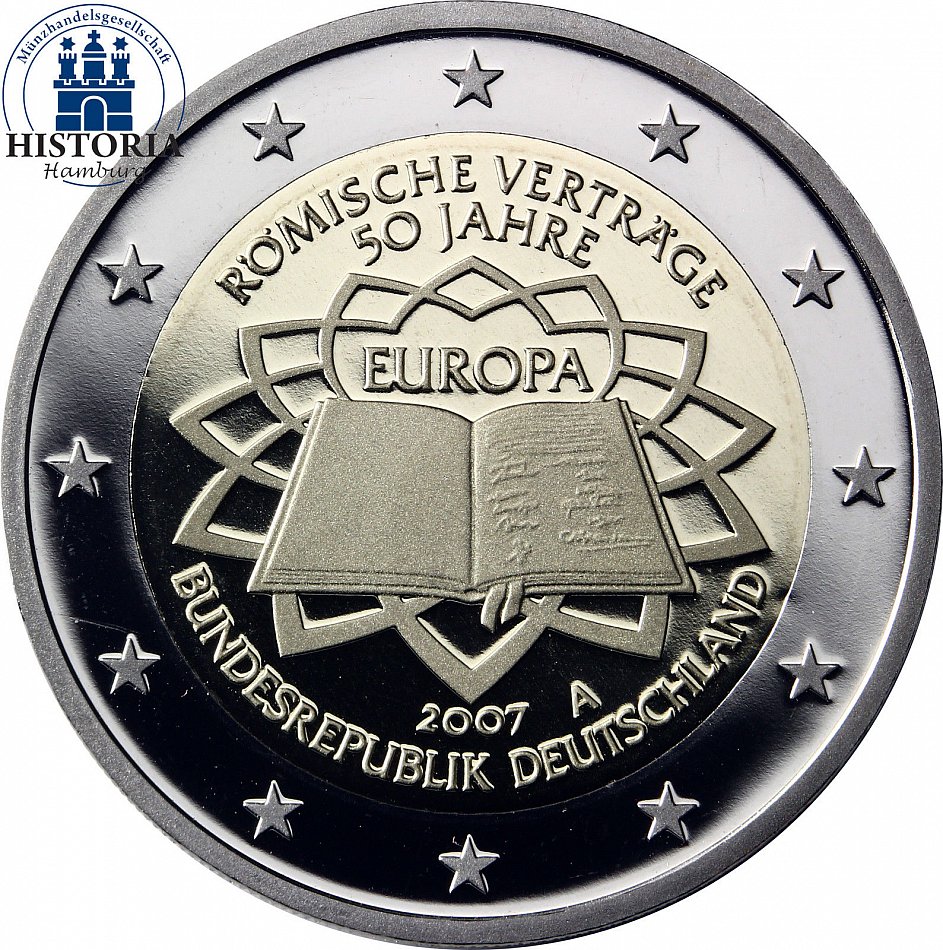 Piece De 2 Euros Romische Vertrage 2007