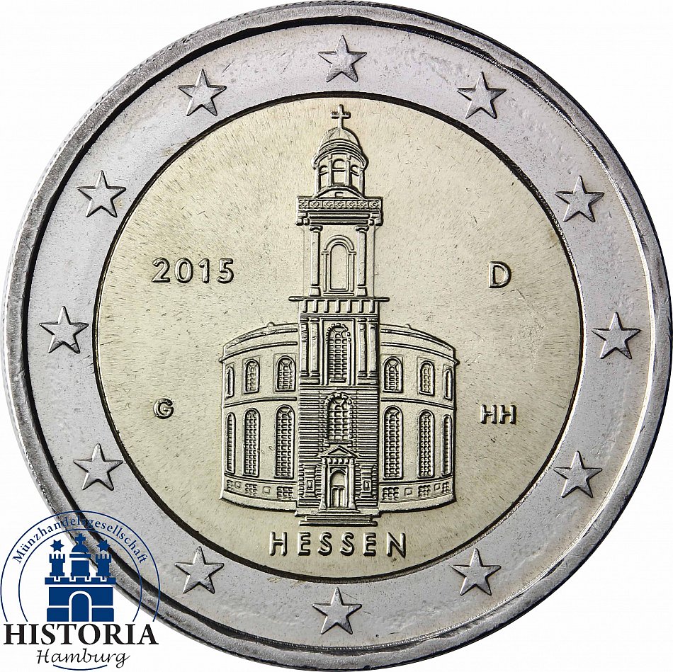 2 Euro Münze Hessen 2015 Wert