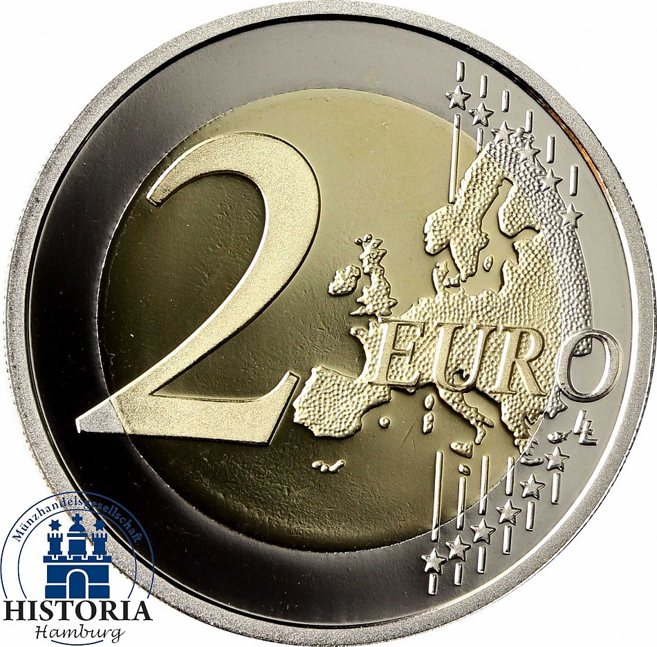 Valeur Pièce 2 Euros Uem 1999 2009 France Frankreich 2 Euro WWU - EMU Gedenkmünze 2009 PP Wirtschaftsunion im