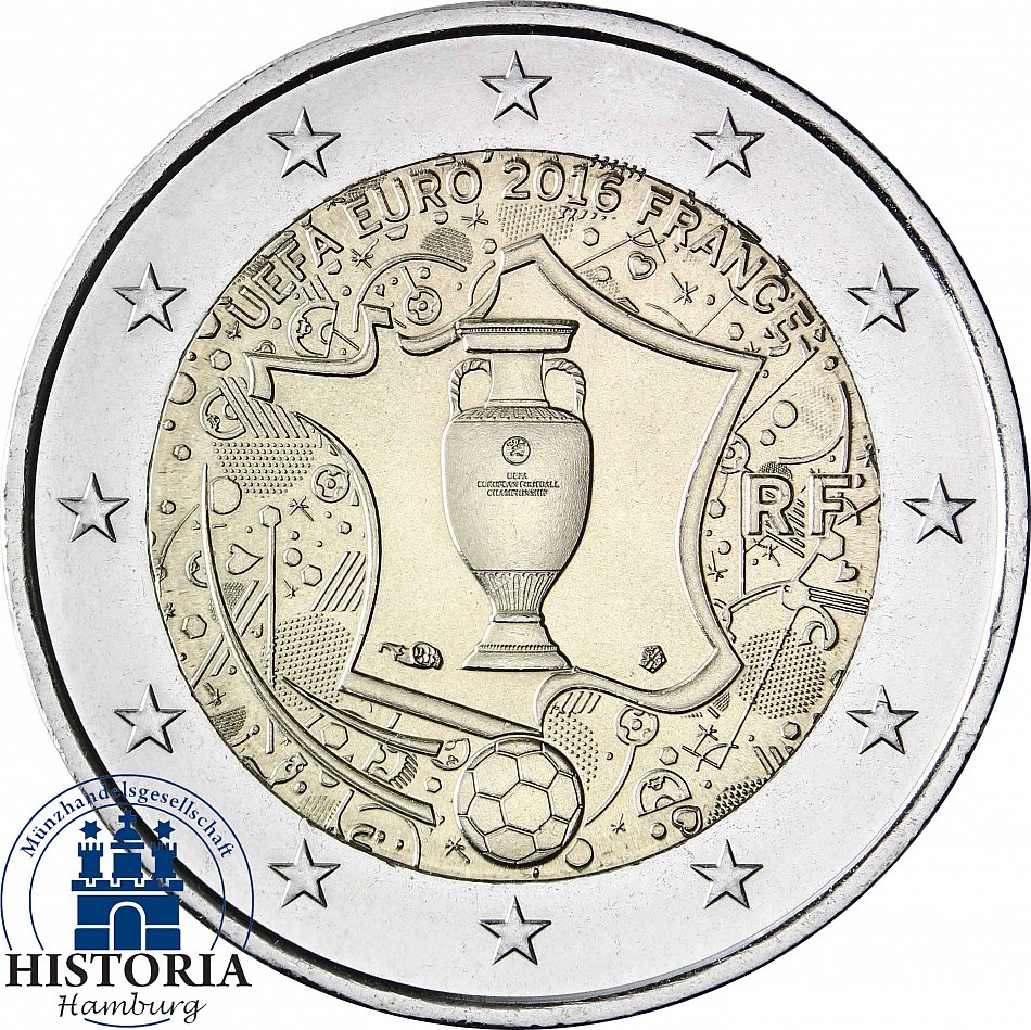 Piece De 2 Euros Rare Uefa 2016
