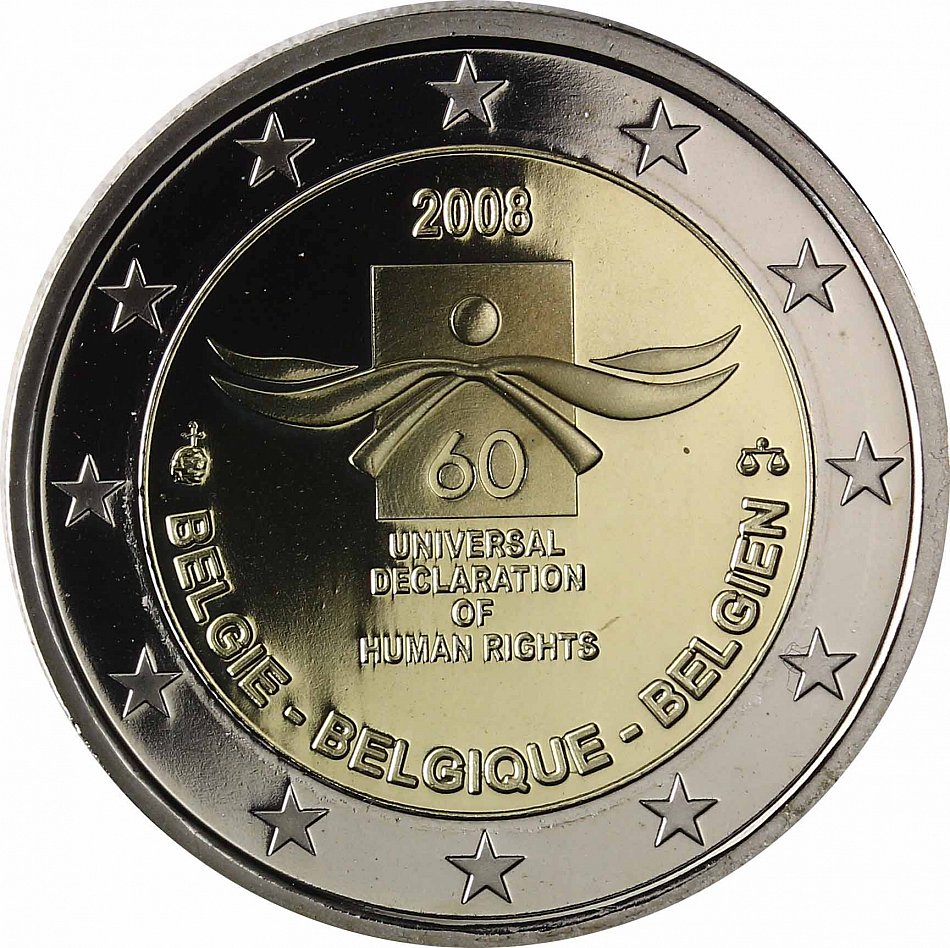 Pièce De 2 Euros Belgique 2008 Valeur