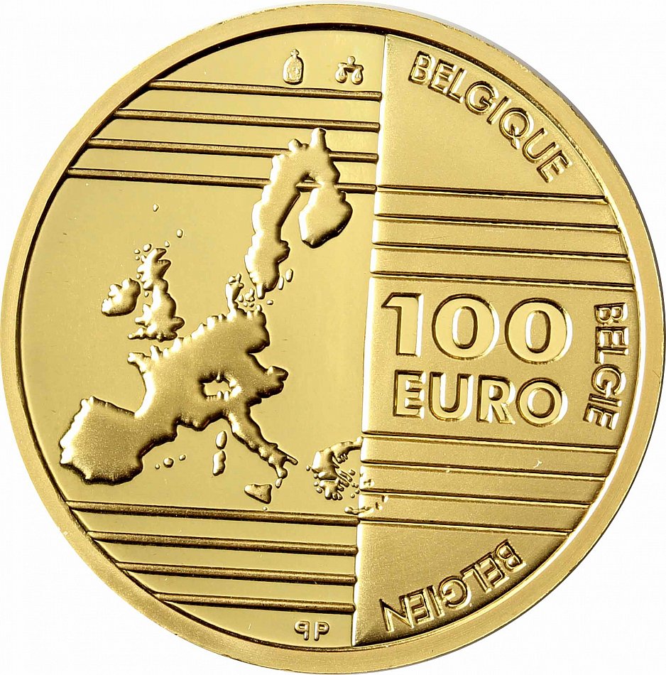 Belgien 100 Euro Gold 2002 PP Die Gründerväter Europas ...