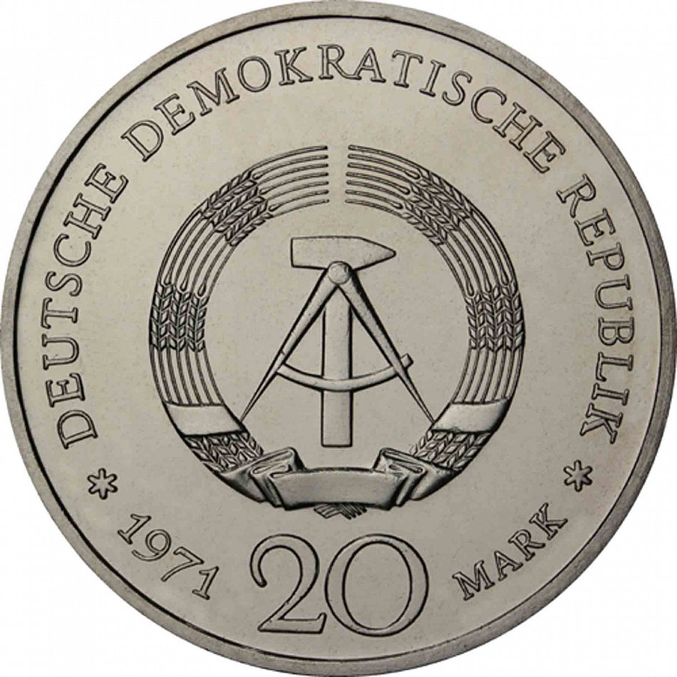 DDR 20 Mark 1971 bfr. Zum 100. Geburtstag von Heinrich Mann in