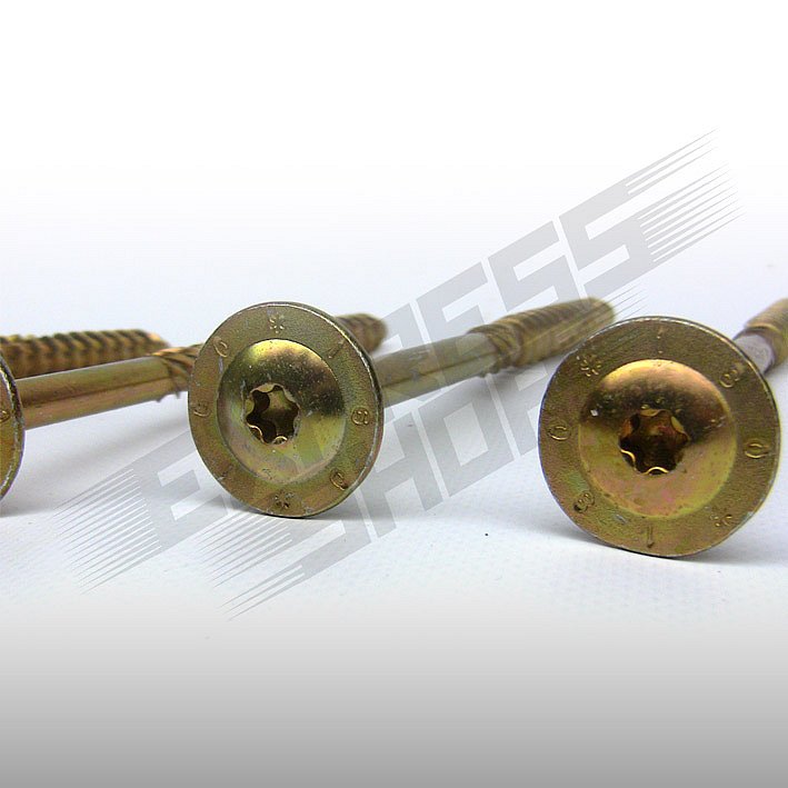 Tellerkopfschrauben TX30/TX40 - Extra Breite Holzbauschrauben Für Stabile Konstruktionen