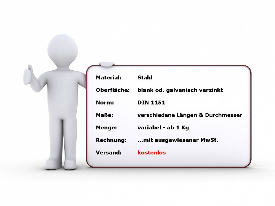 N/ägel Baun/ägel Drahtstifte 40mm blank 1