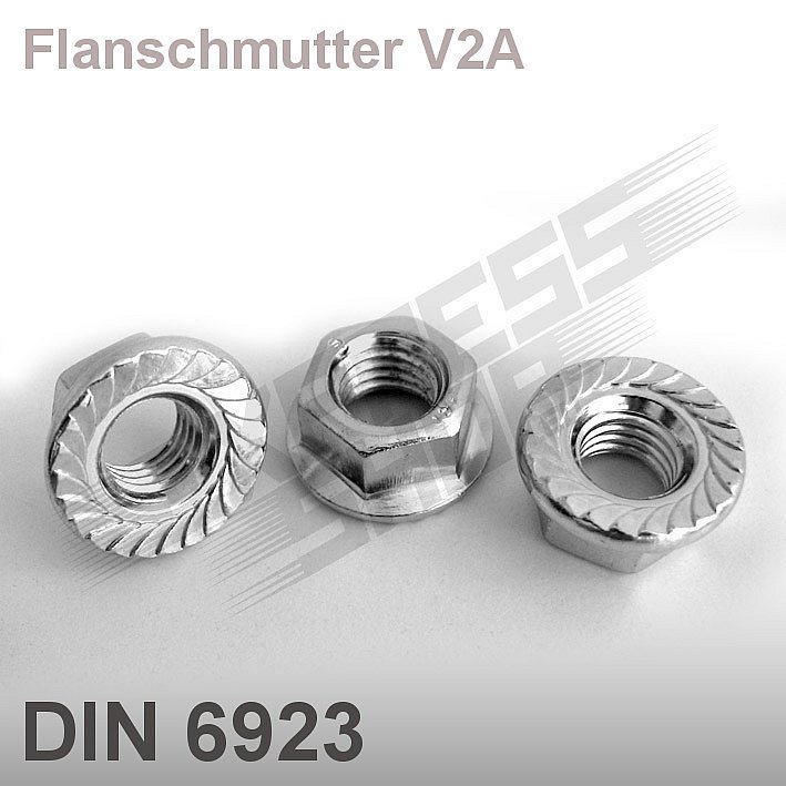 Flanschmuttern DIN 6923 – Verzinkt, Größen M3 Bis M12, Klasse 8, In Verschiedenen Packungsgrößen