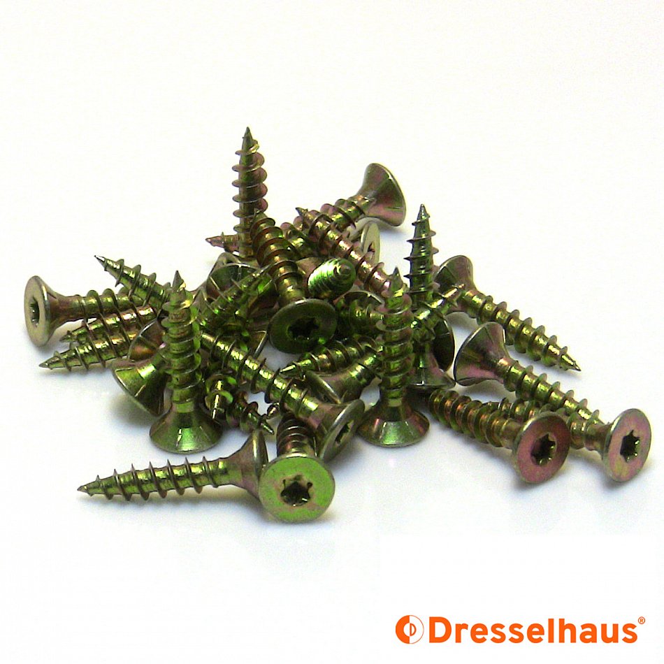 Viti Truciolari Torx FPF-ST 3,5x25 YZP Zincatura Gialla, Filetto - Foto 12