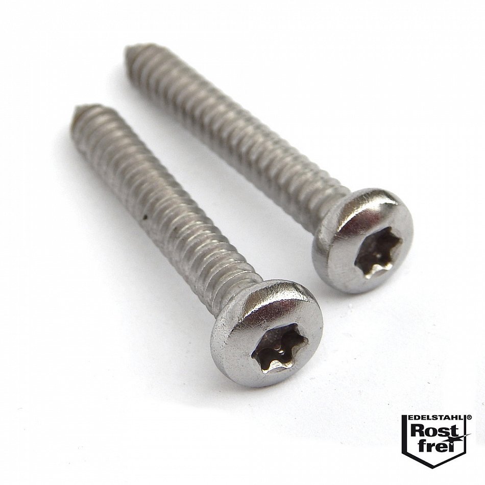 80 Stück Edelstahl Blechschrauben M3x20mm - Linsenkopfschrauben Für Holz & Metall