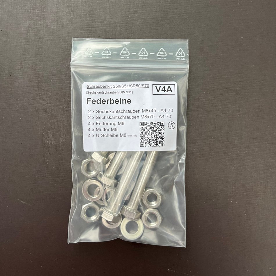thumbnail image 2 of Dresselhaus V4A Stainless Screw Set For Simson S50, S51, S70, S80 - 25 Pieces 2 of 4