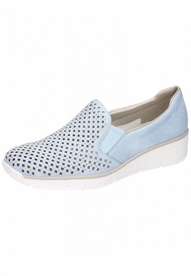 Rieker Damen Slipper Halb Zapatos Blau 537A6-10 (New) Rieker Zapatos Damen Slipper Halb Zapatos Rieker Blau 537A6-10 (New) 73cbf5
