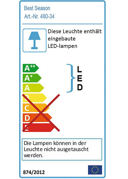 LED Solarleuchte Sunny in Gelb-Gold