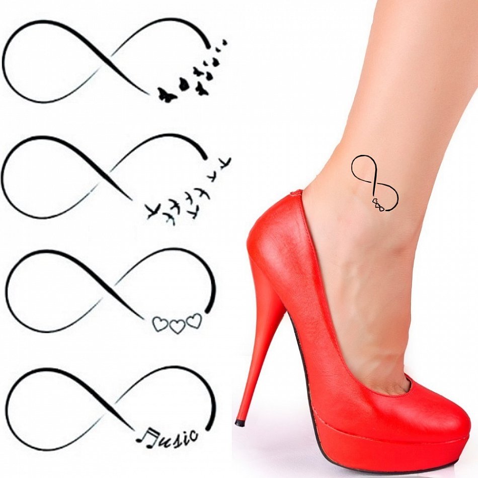 Einmal Tattoo Unendlich Temporary Tattoo Aufkleber Temporare Tattoos Sticker 273 Ebay