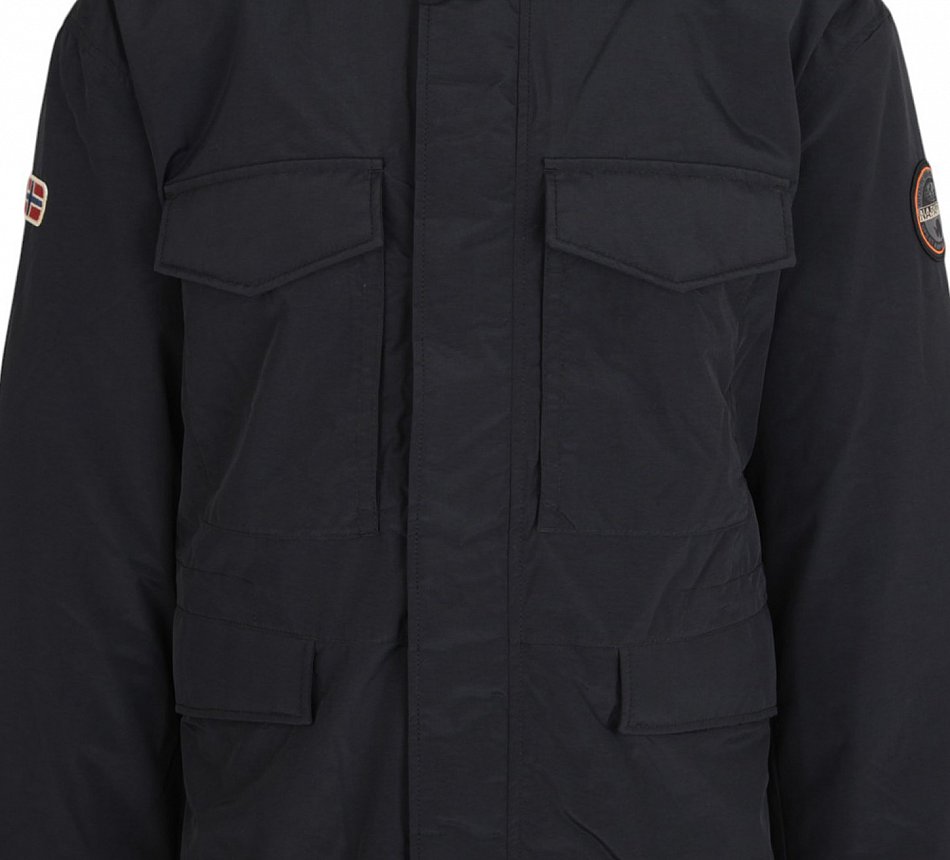 NAPAPIJRI Men's Outdoor Winter Jacket Quilted ADEEN Black Size 3XL