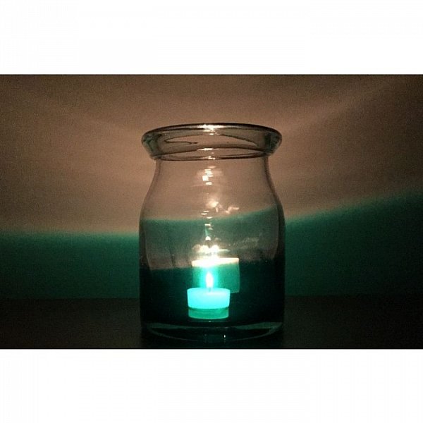 Windlicht Laterne Kerzenhalter Teelichthalter Boathouse Grün Maritime