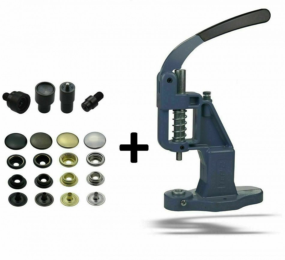 Setzwerkzeug Für Ringfeder-Druckknöpfe – 2-teilig, Für Knöpfe Mit 12,5 Mm (Line 20) Und 14/15,5 Mm (Line 24) Kappe