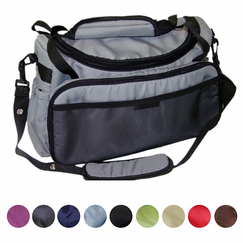 NEU schwarz blau rot Wickeltasche Kinderwagentasche für Kinderwagen Buggy etc