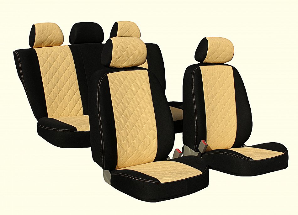 KARO Maß Sitzbezüge mit Kunstleder Schonbezüge Autositzbezüge OPEL Astra III H