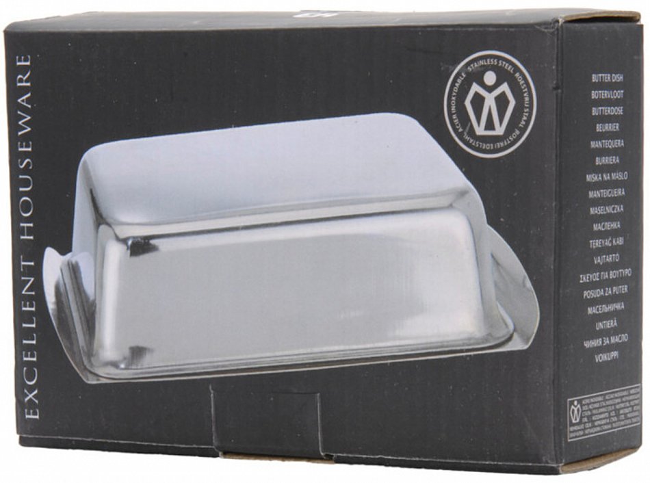 Butterdose Butterschale Edelstahl 250 Gramm Kühlschrank Frühstückstisch Butter
