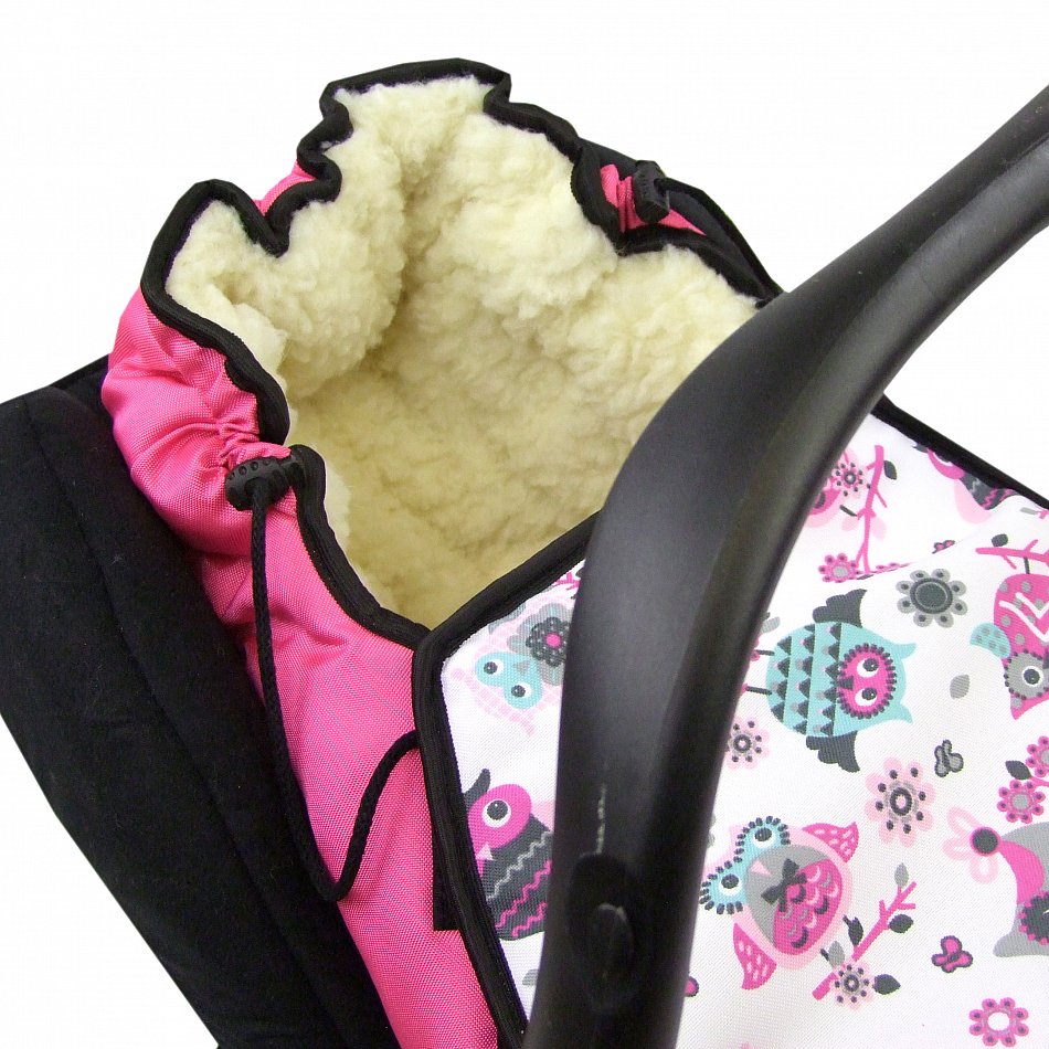 BAMBINIWELT Winterfußsack Fußsack für Babyschale von MAXI-COSI mit WOLLE STERNE