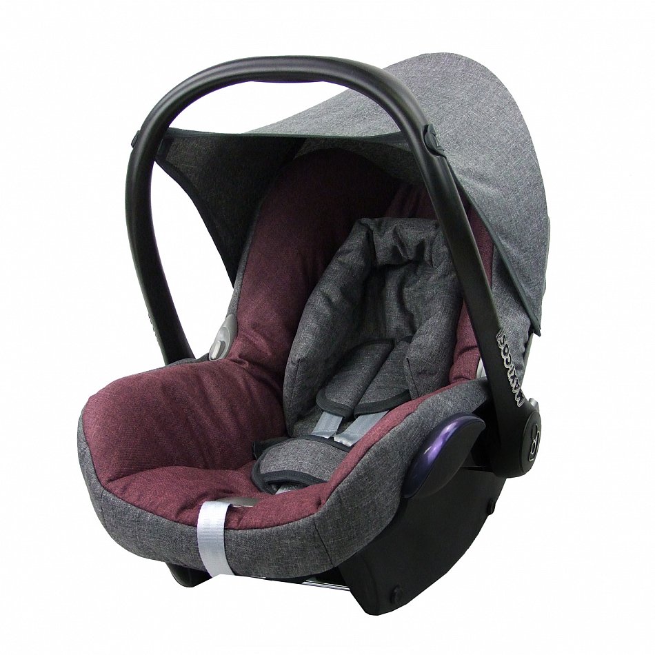 Maxi-Cosi CABRIOFIX Baby MELIERT GRAU//BORDEAUX BAMBINIWELT Ersatzbezug 6tlg