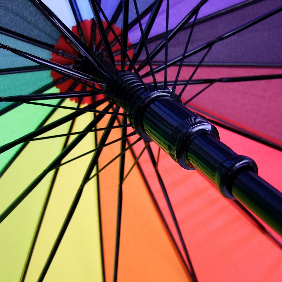 Matchmauring-Regenschirm für zwei