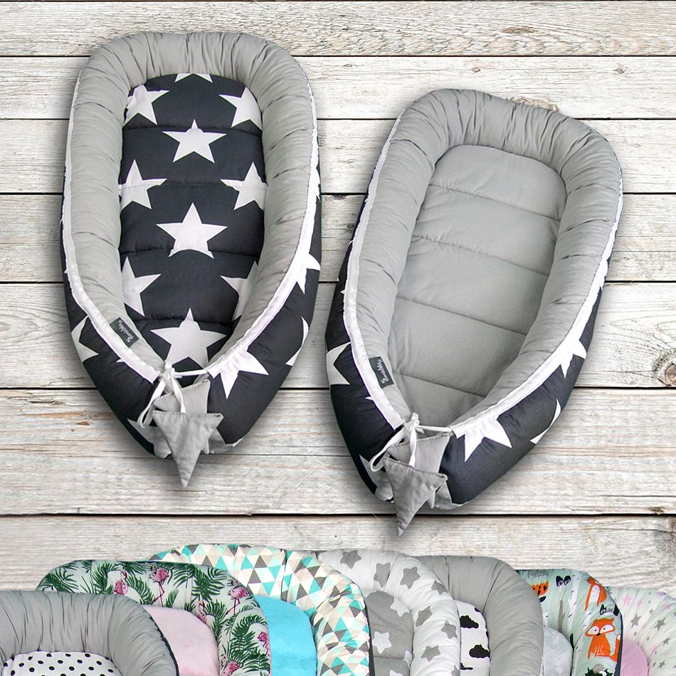 Babynest Kuschelnest Kokon Baumwolle Babybett 3-teilig