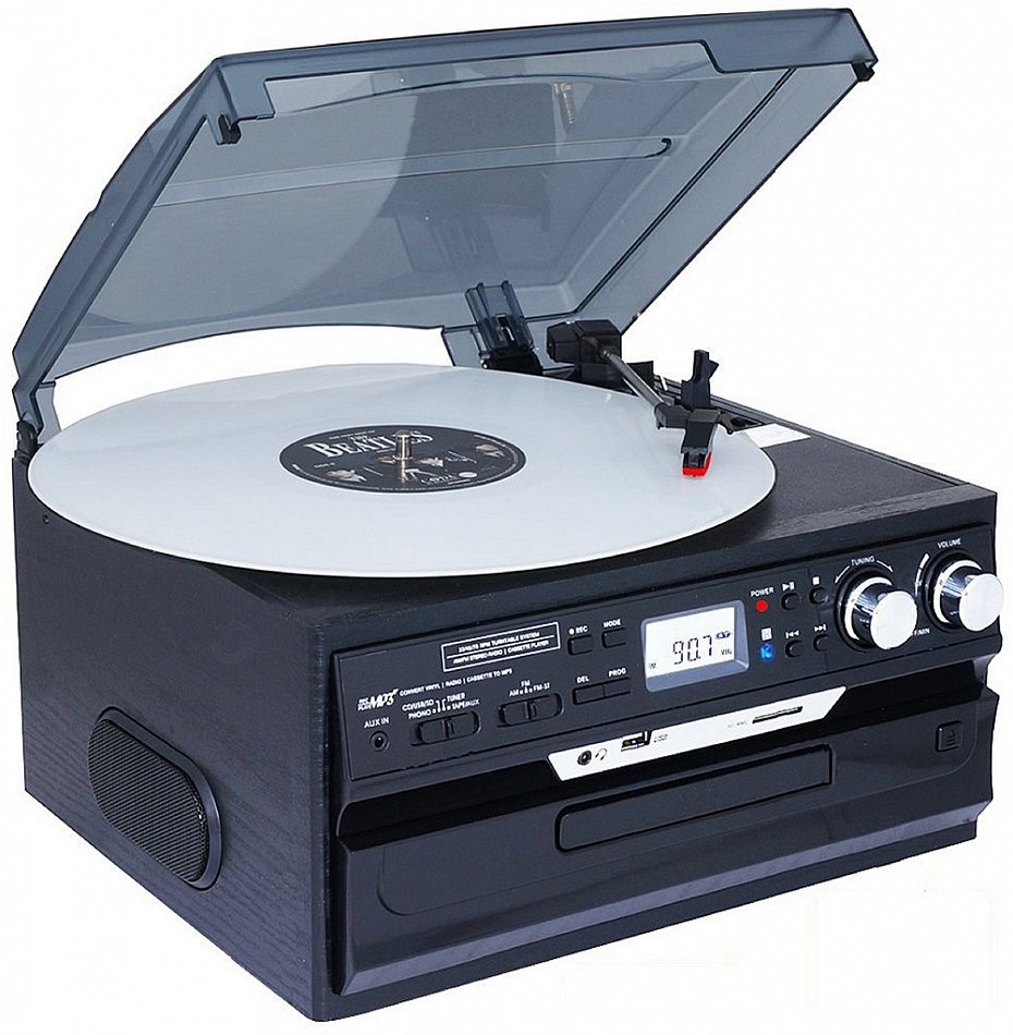 Retro Nostalgie Kompaktanlage Musikanlage Stereoanlage Plattenspieler ...