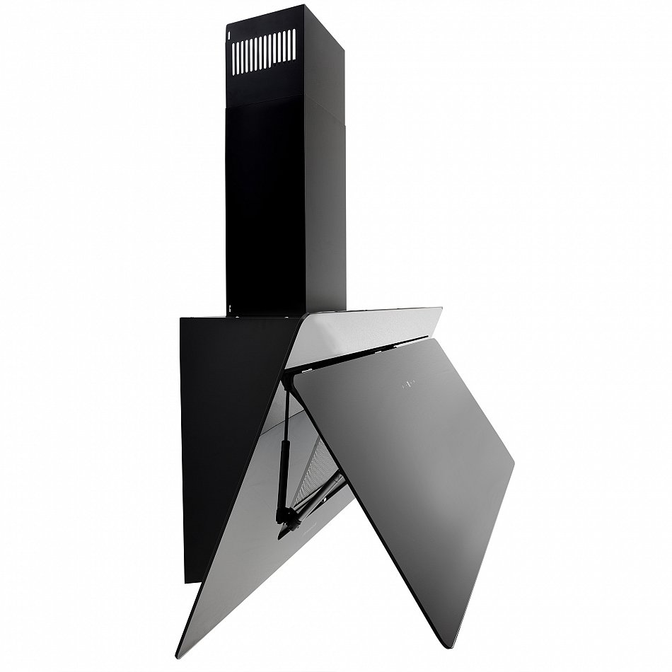 black glass extractor hood 90cm