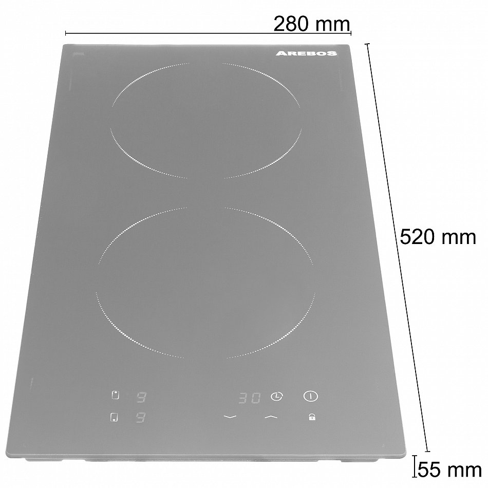 double ceramic hob