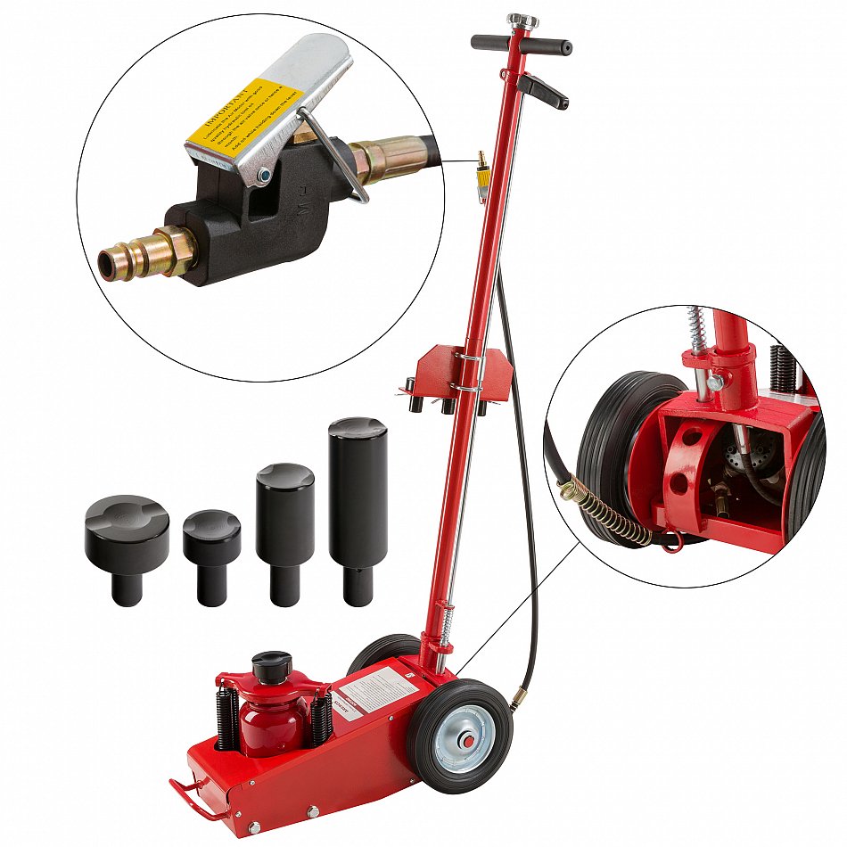 Adattatore Alza Cric Pneumatico Da 10 Cm - Aumenta L'Altezza Di Sollevamento - Foto 6